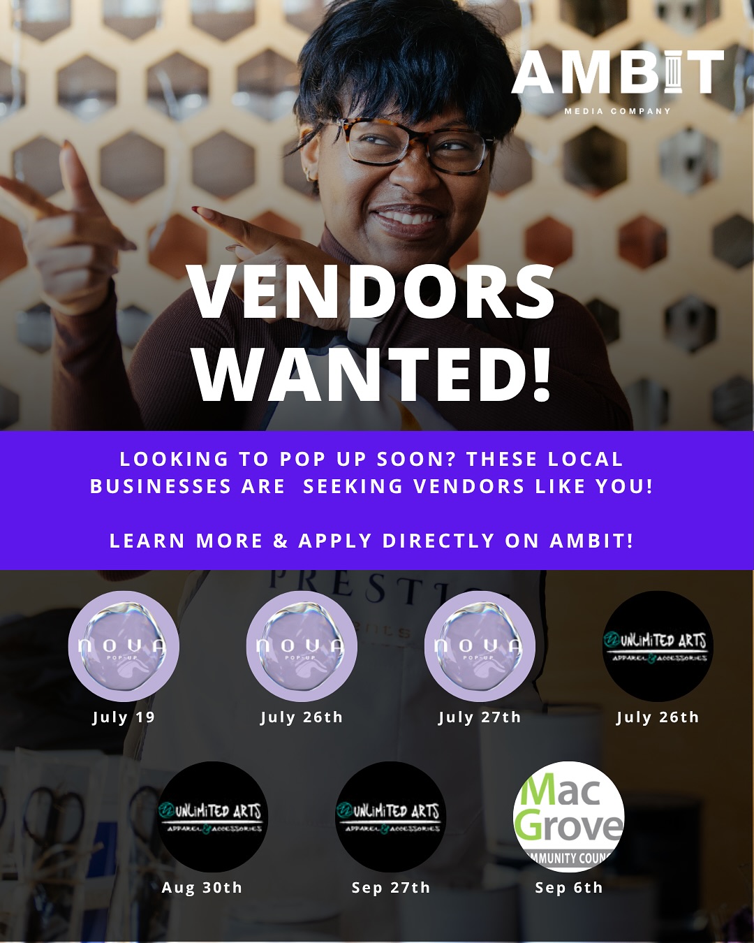 St. Paul Based Ambit Media Company was informing everyone that their looking for vendors