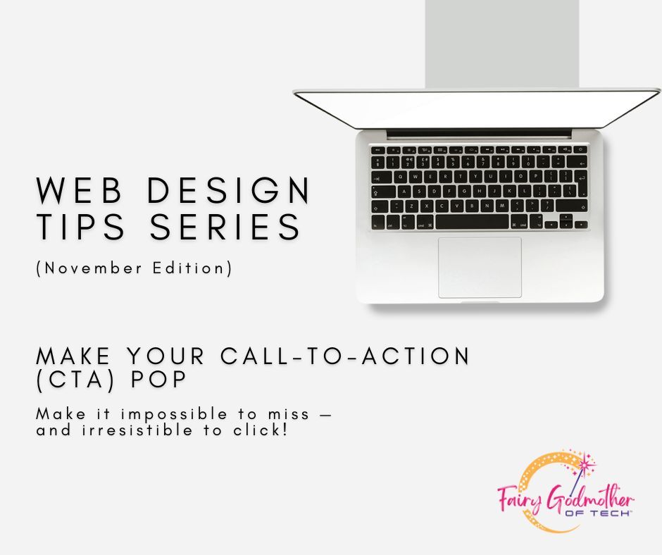 quote by Beth Riegger the fairy godmother of tech providing website design tips