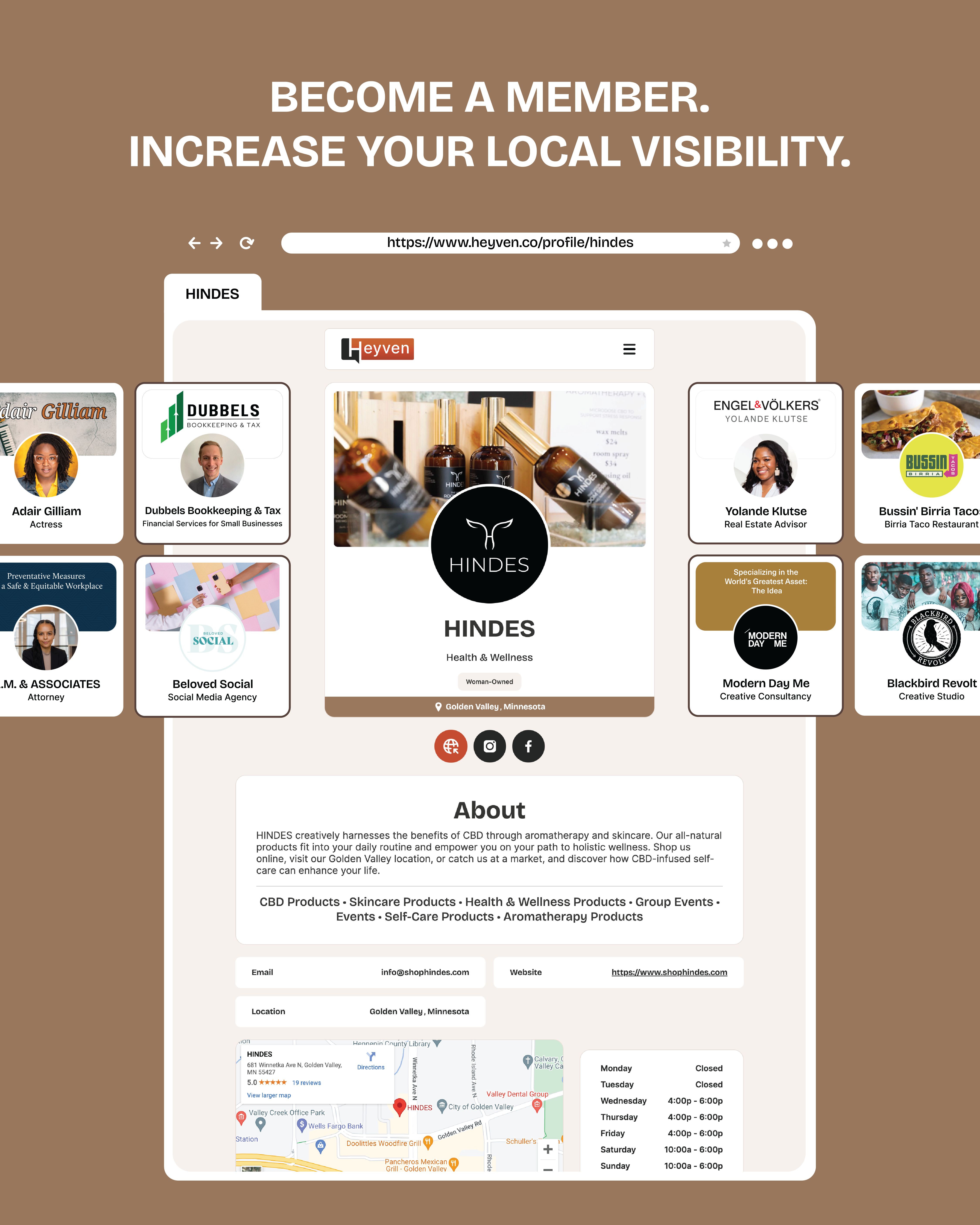 photo promoting heyven membership