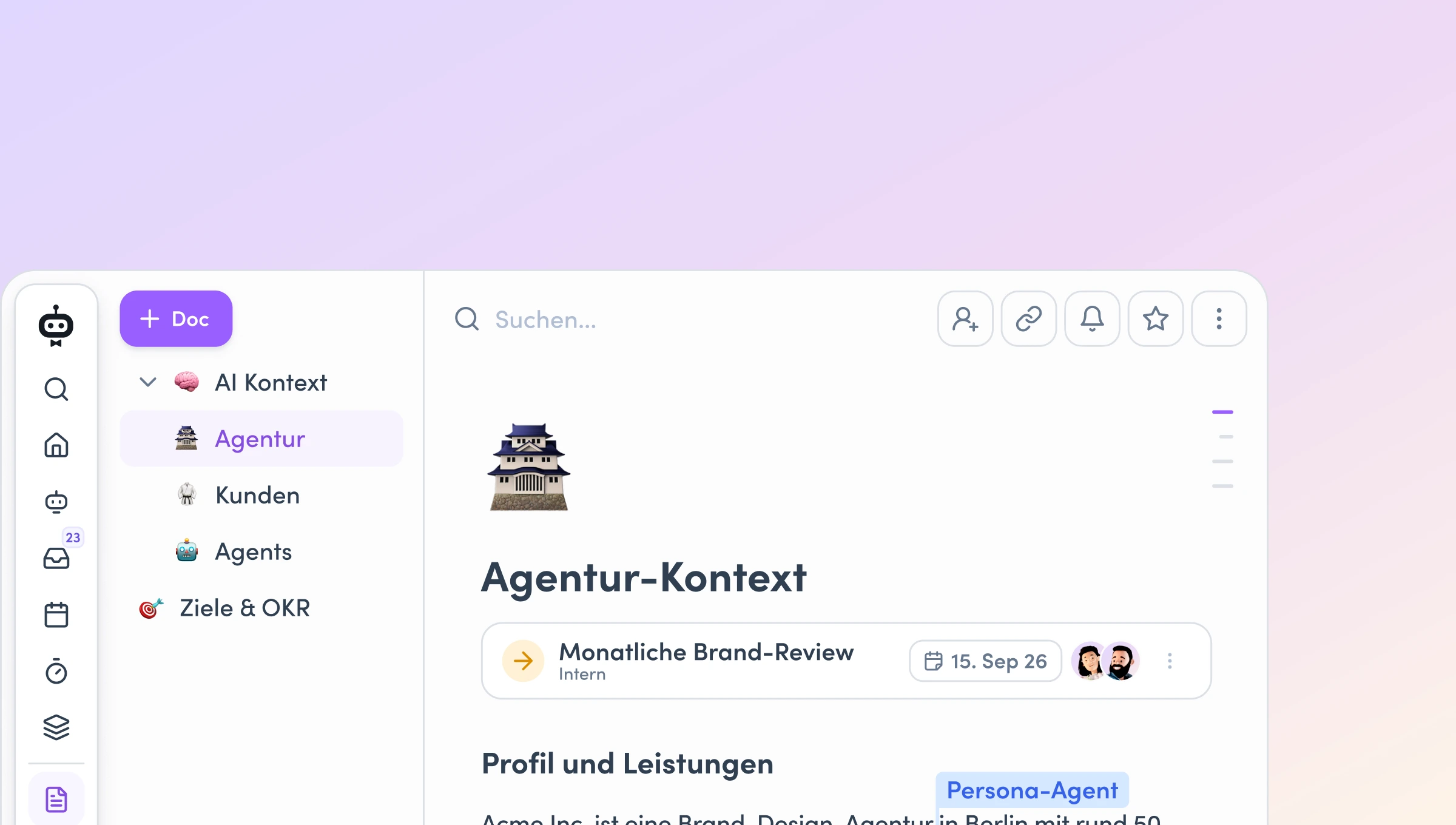 So baut deine Agentur ihren AI-Kontext in awork auf