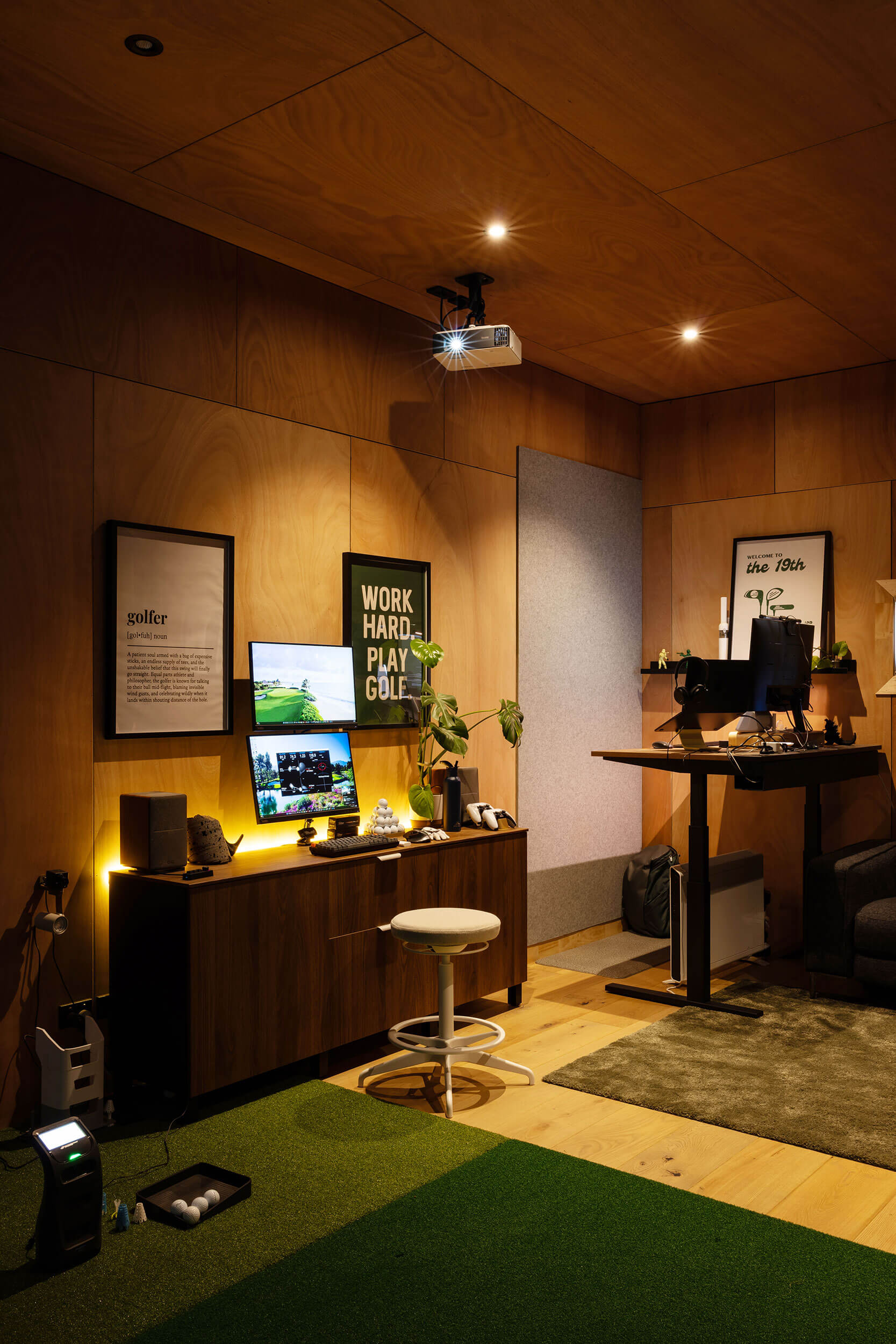 Golf Simulator + Home Office – Sandringham, Auckland