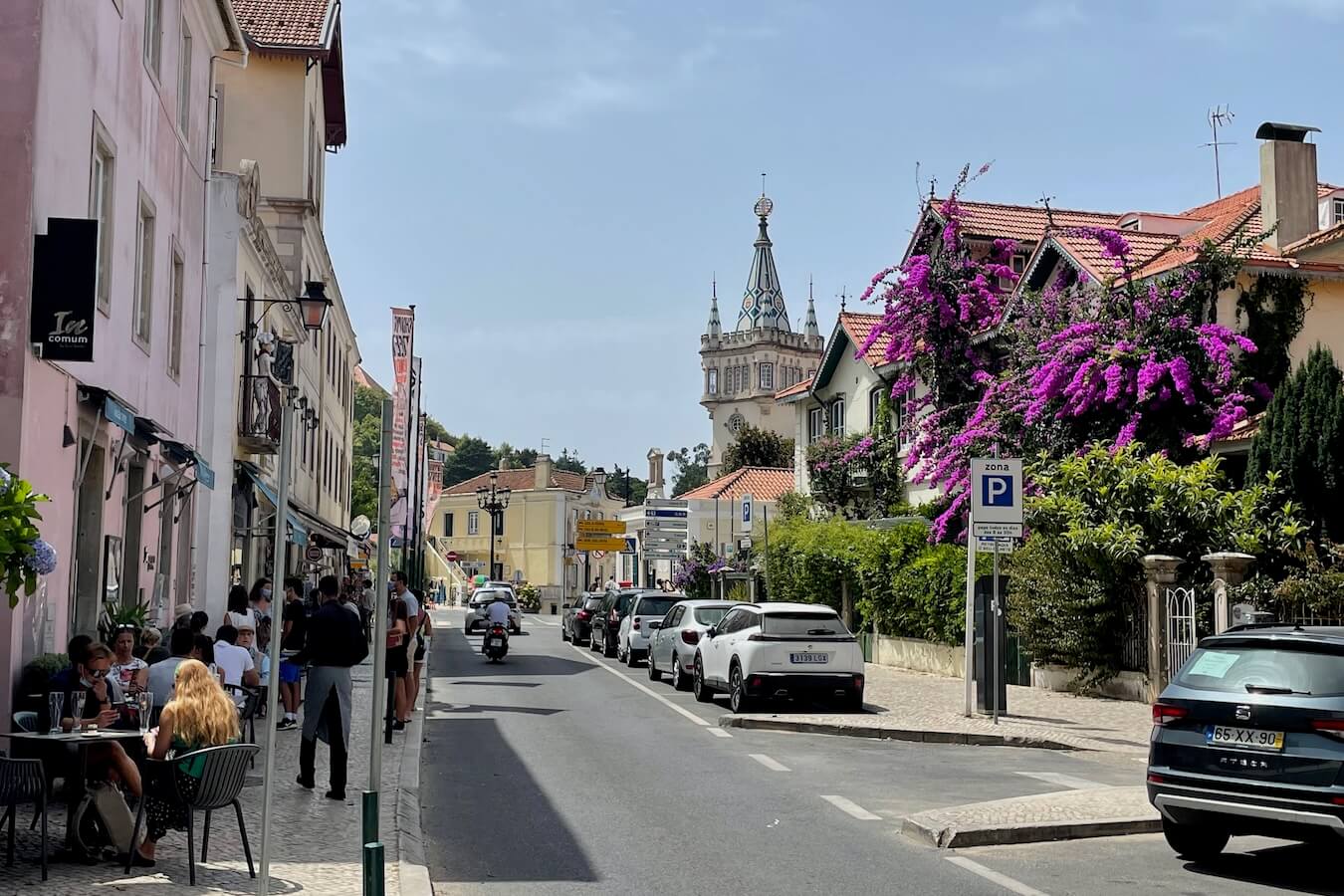 The picturesque town of Sintra on a sunny day
