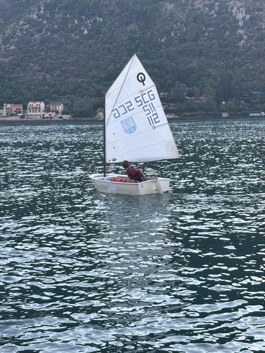Sailing in the Bay of Kotor, Montenegro - a kid from  Boundless Life