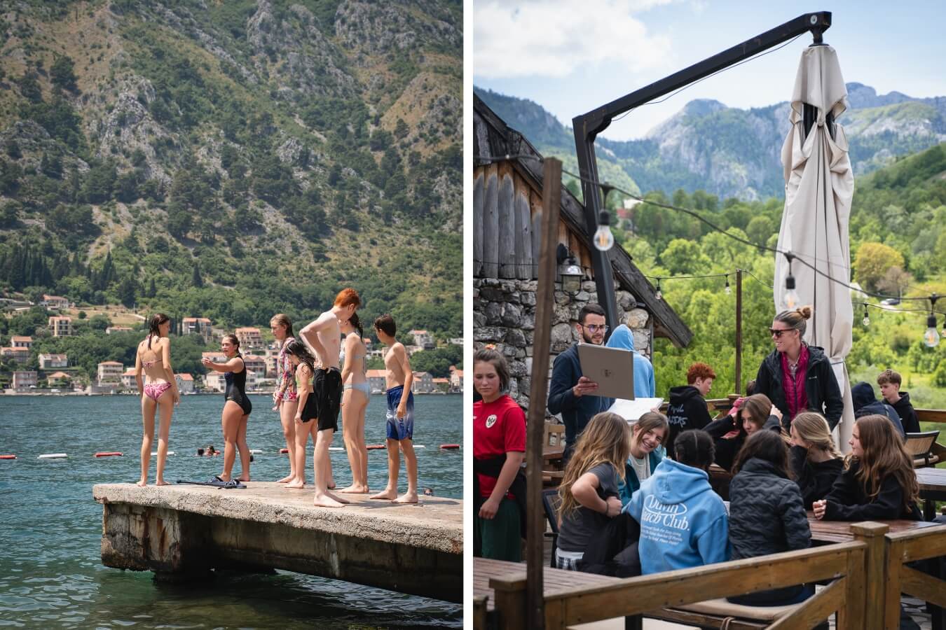 Teens traveling with peers and teachers through Boundless Life