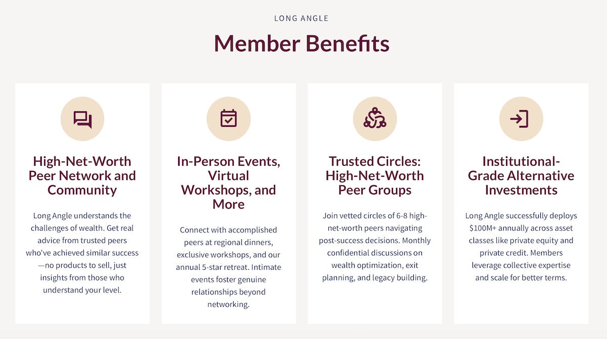 Benefits for Long Angle and Boundless Life members and partnership