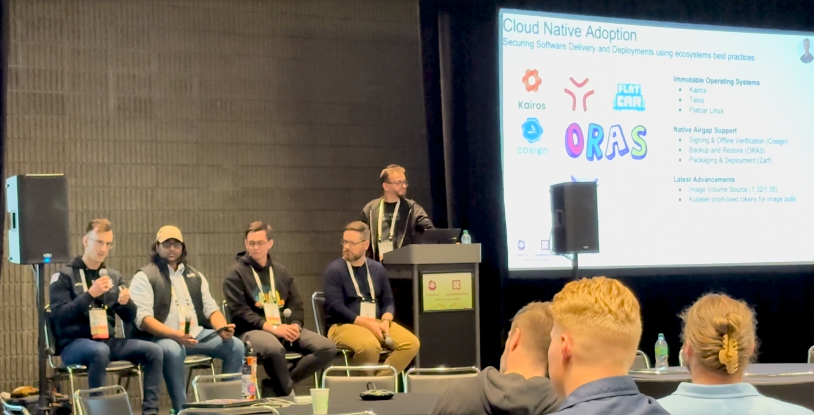 Will Crum speaking about software supply chain