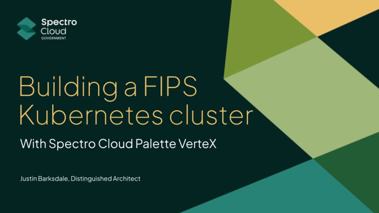 Building a FIPS Kubernetes cluster with Palette VerteX