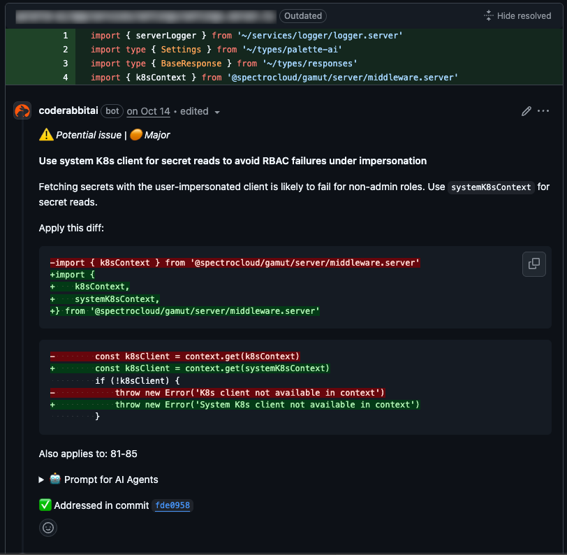 Application updated to read Kubernetes secrets