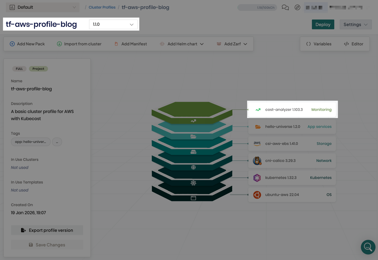 Terraform AWS K8s stack