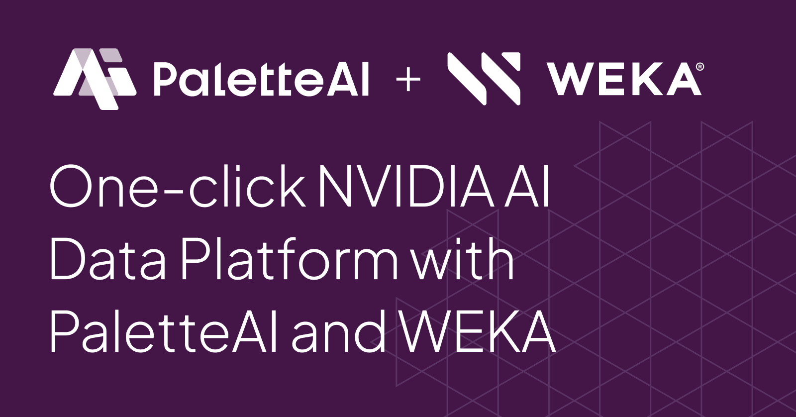One-click NVIDIA AI Data Platform (AIDP) with PaletteAI and WEKA