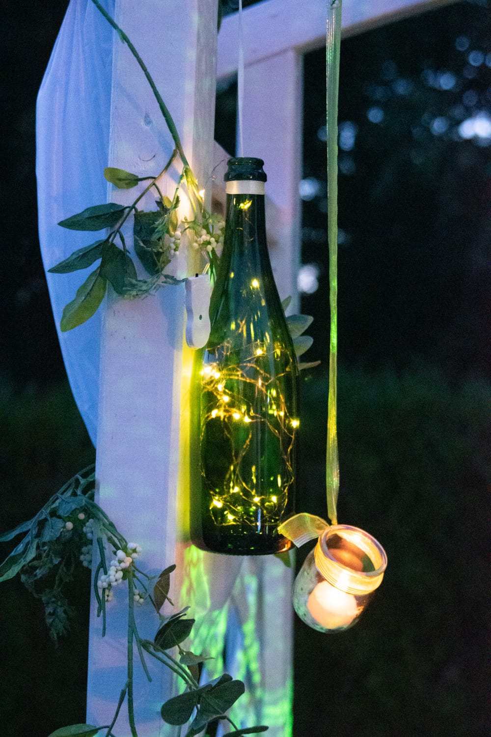 Lumiere en forme de bouteille