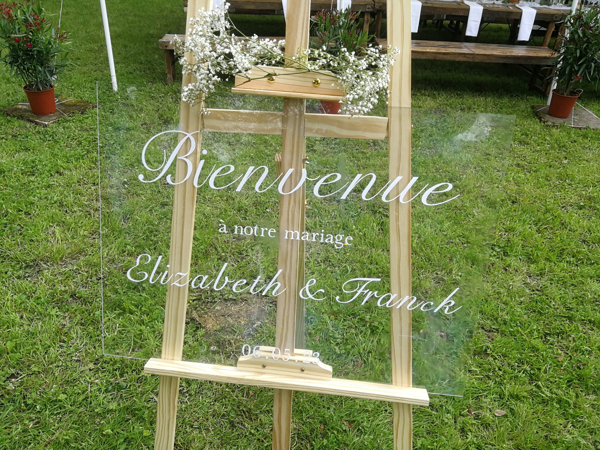 Panneau de mariage