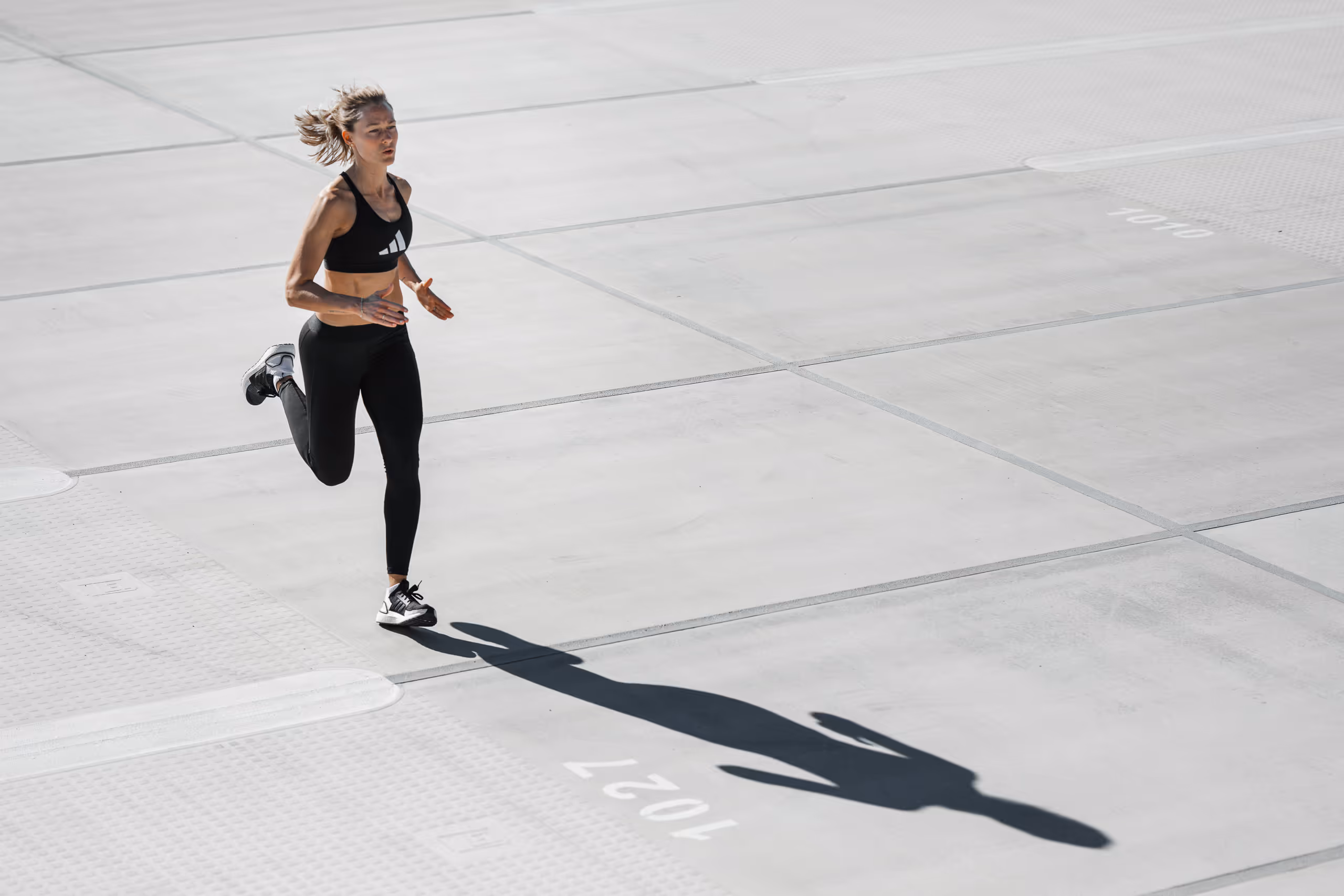 Woman Urban Running and Sports Photography for Adidas