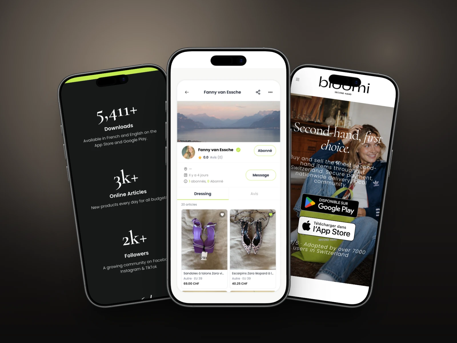 Application mobile Bloomi développée par EasyWeb
