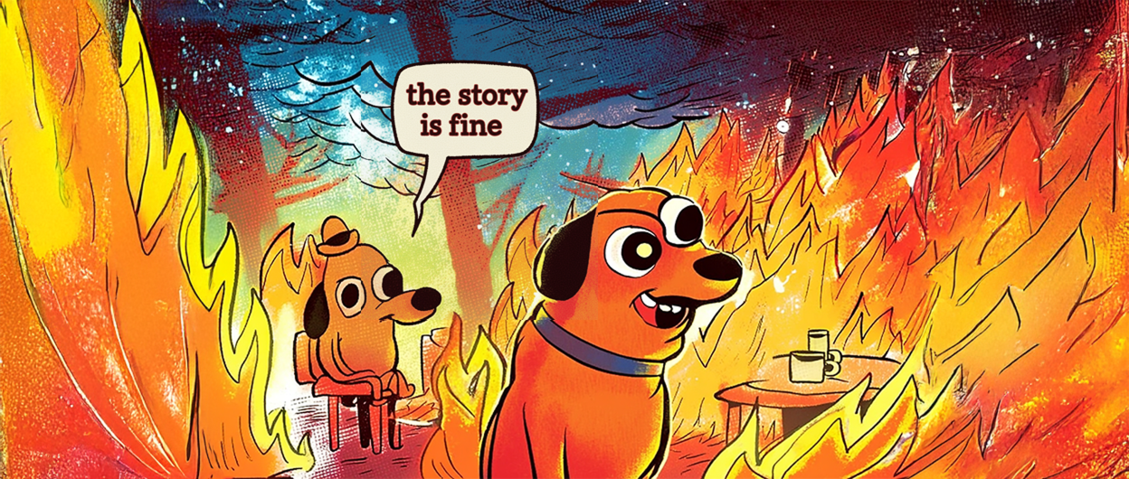 exploding newspaper graphic