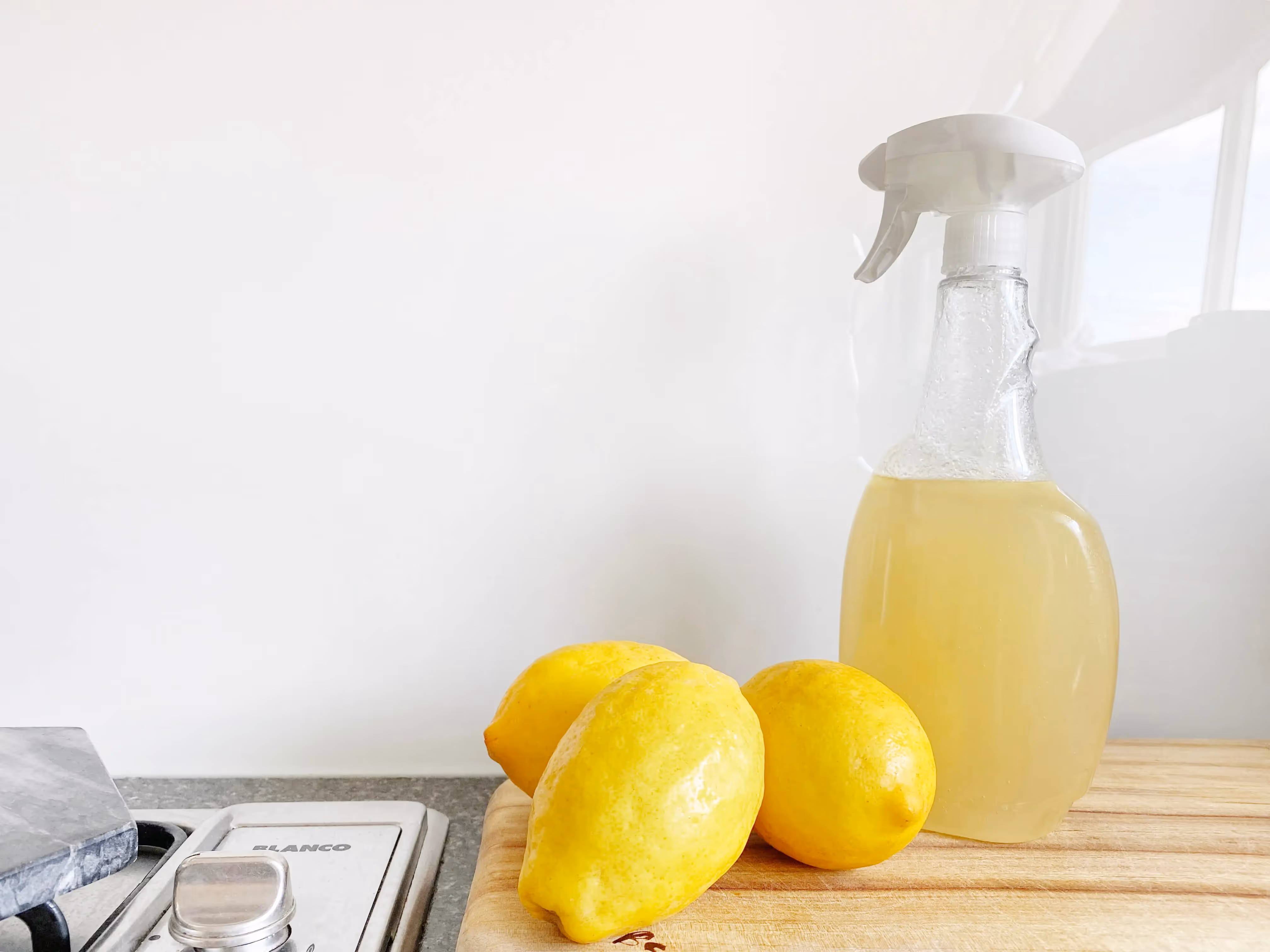 Natural lemon based kitchen cleaner