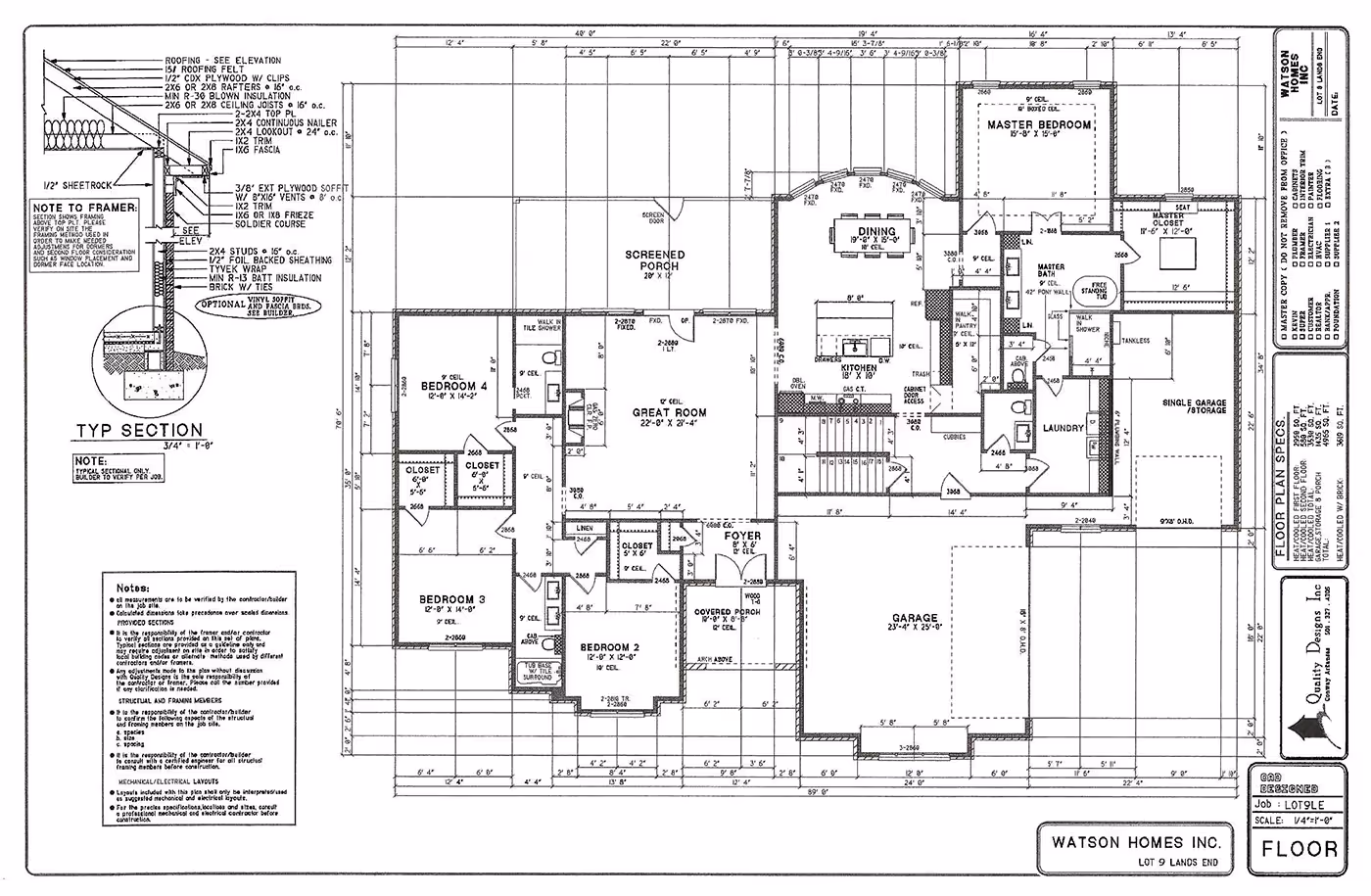 1645 Dolphin Drive Floor Plans