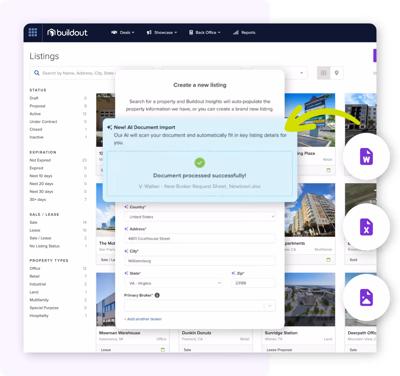 Screenshot of AI Data Ingestion within Showcase