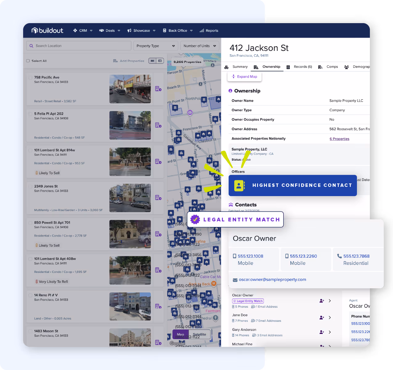 Screenshot showing the AI Owner Unlock feature of CRM+ 