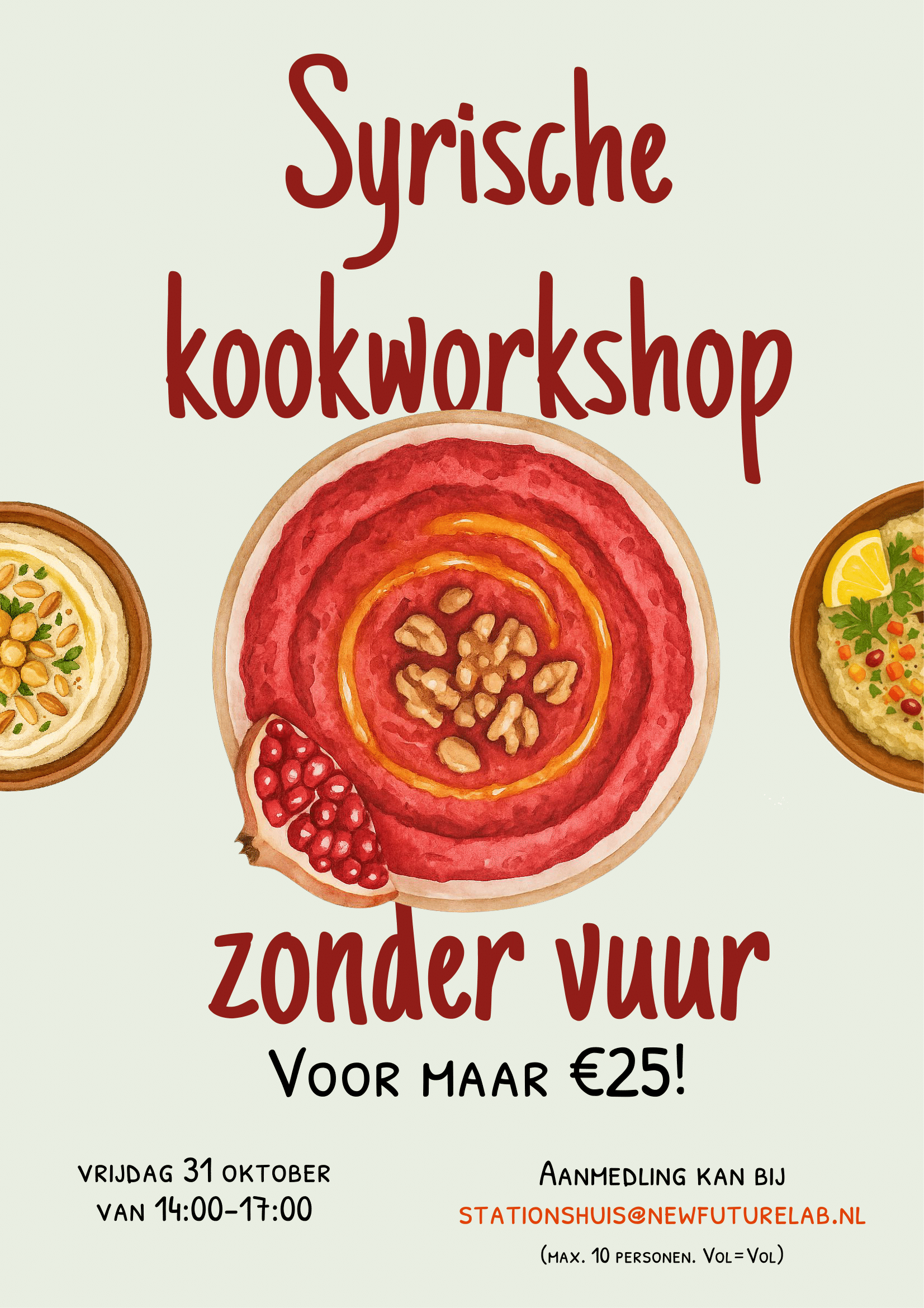 Syrische kookworkshop zonder vuur