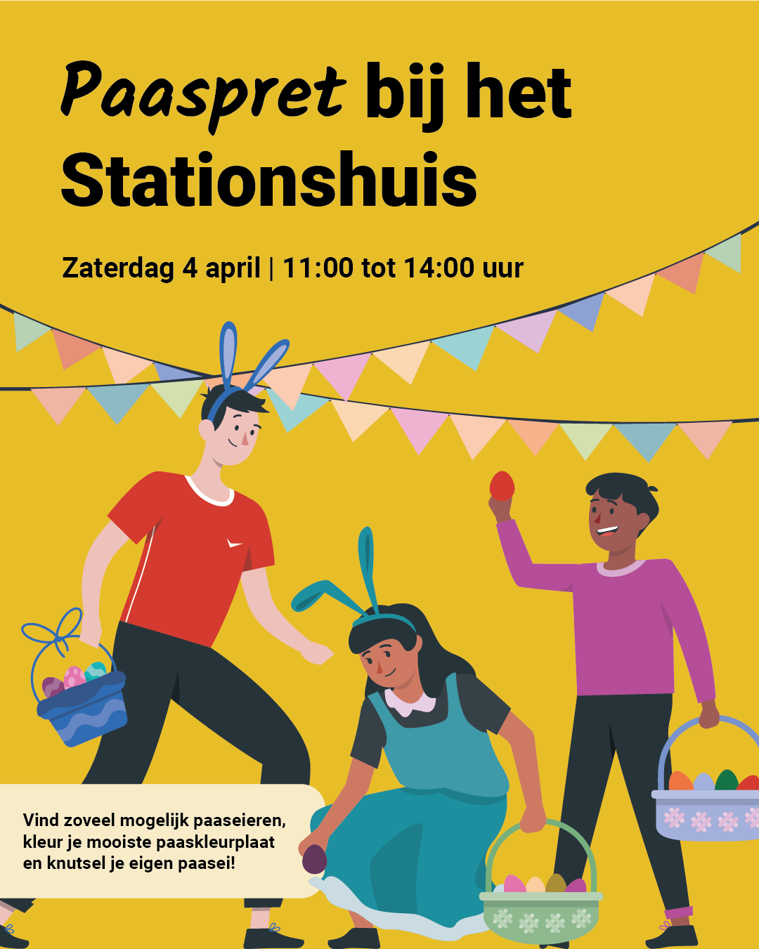 Paaspret bij het Stationshuis