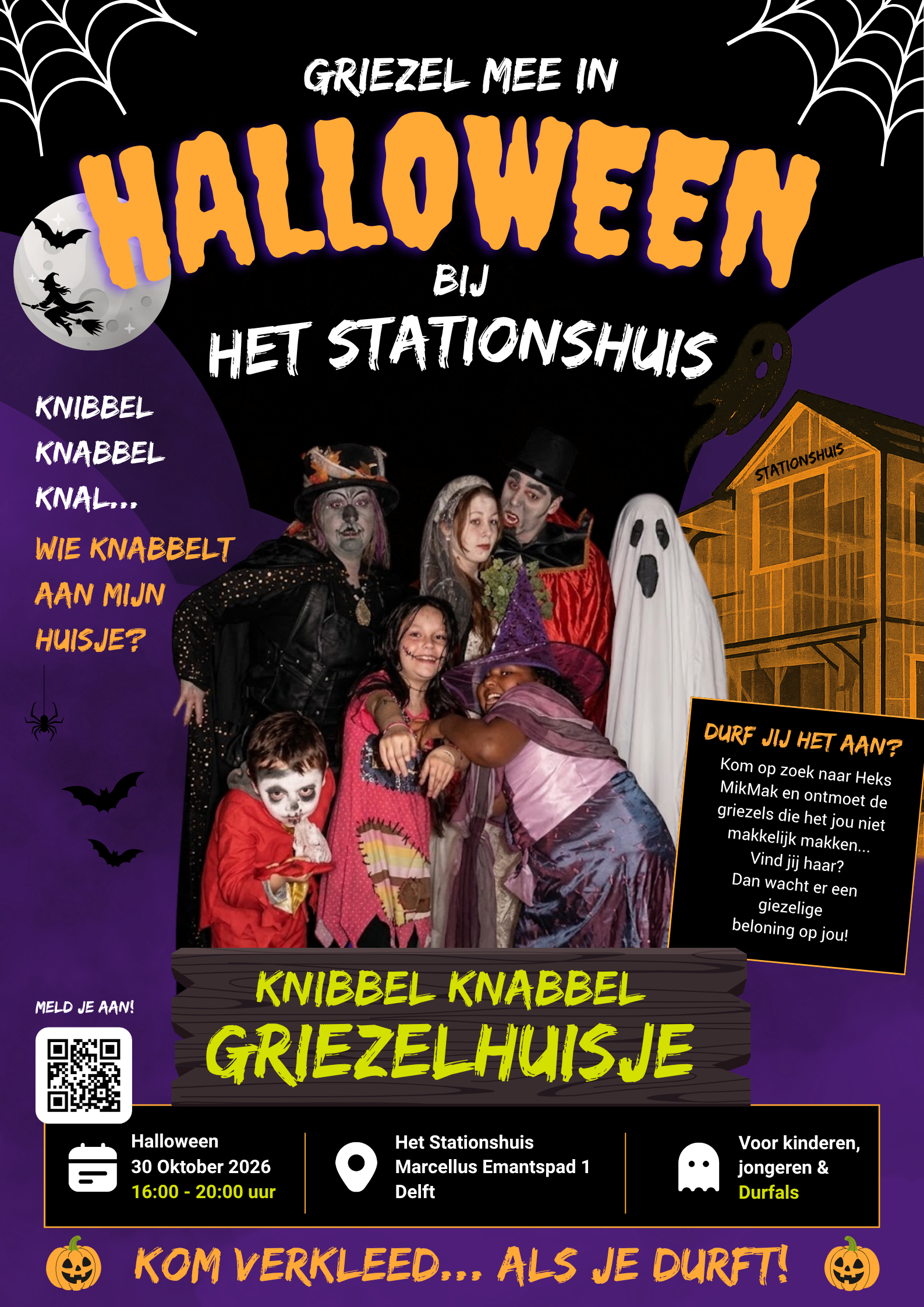 Griezelfeest bij het Stationshuis