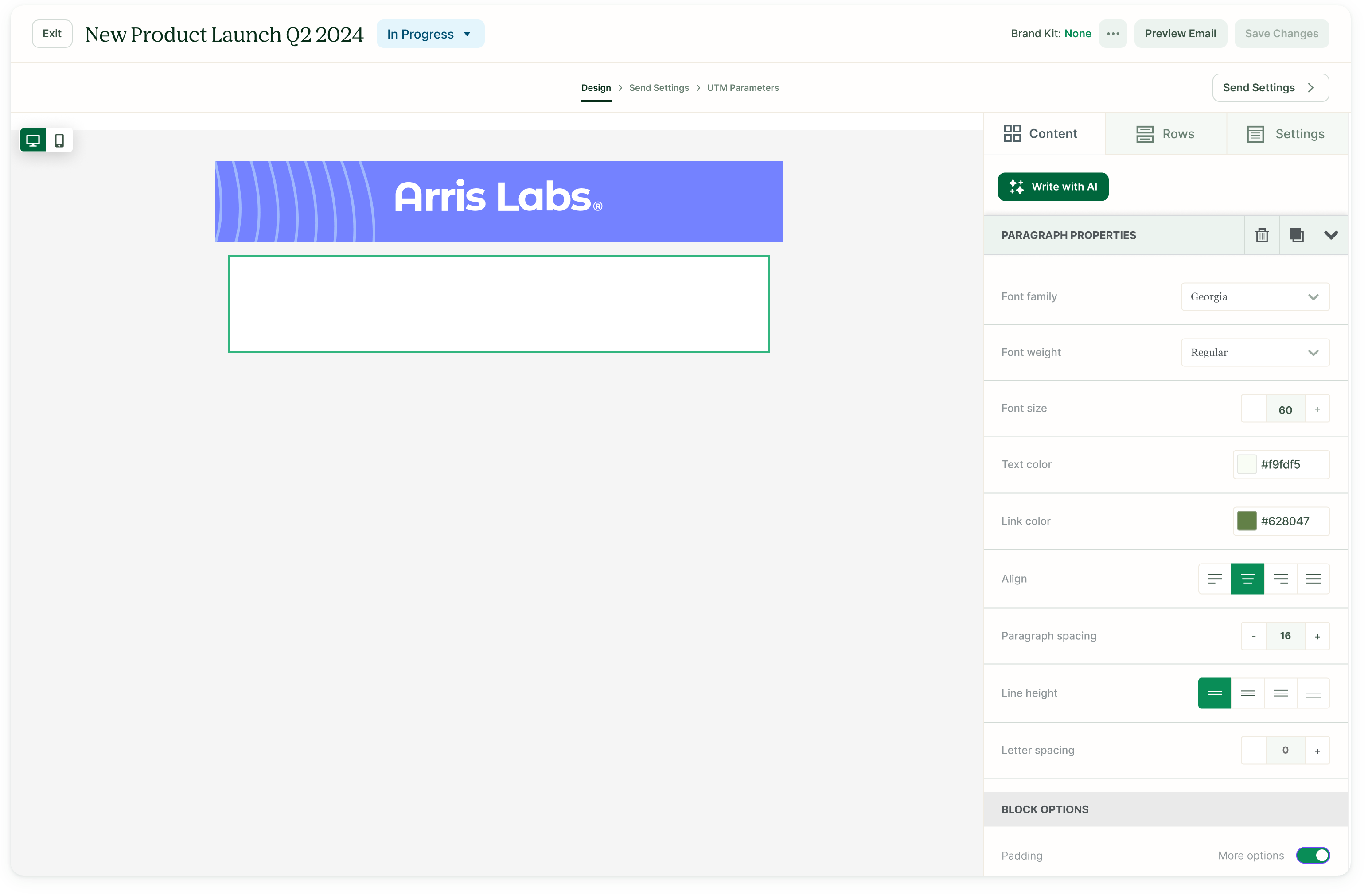 Use generative AI to build marketing content