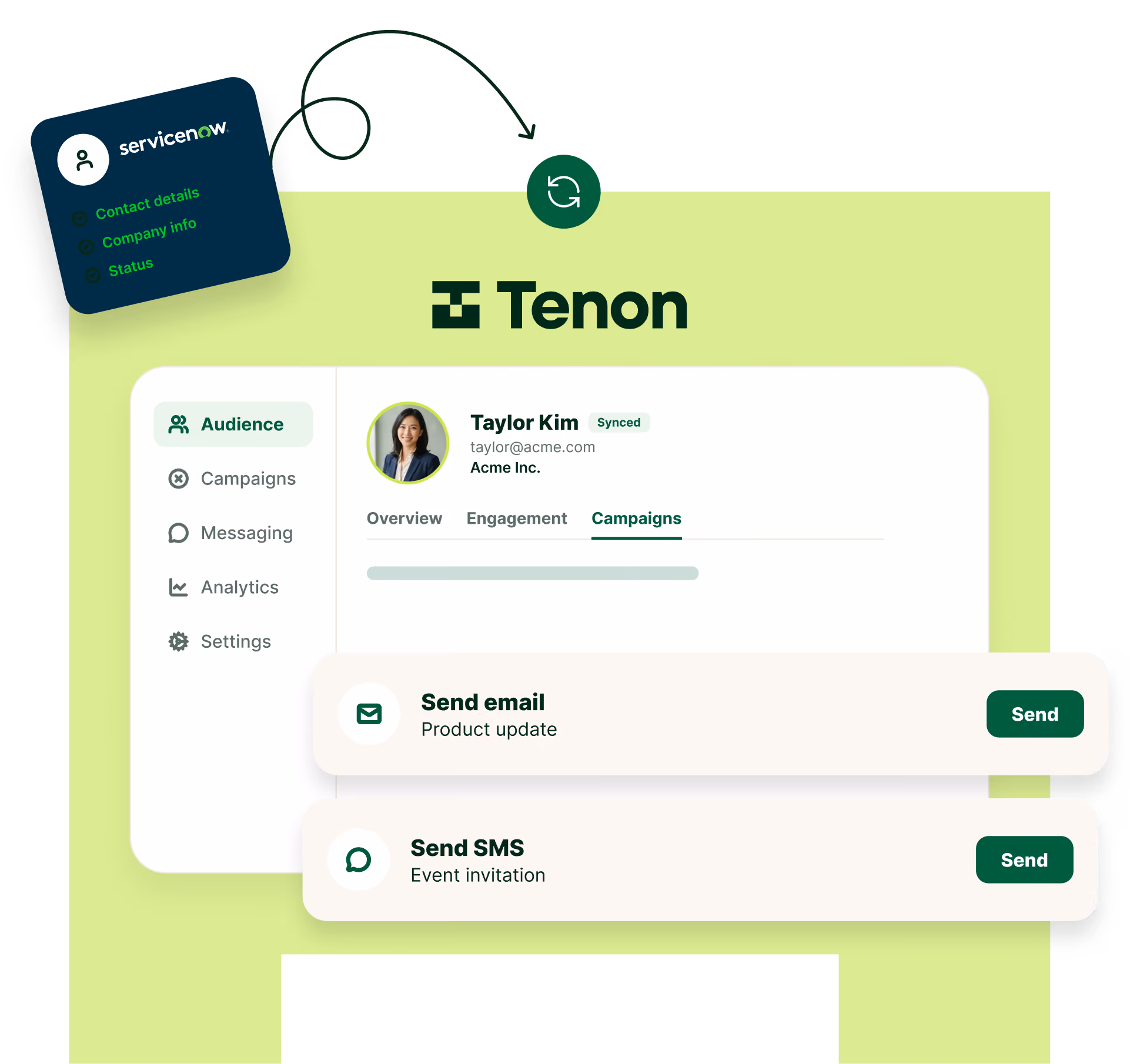 Connect Marketing to ServiceNow