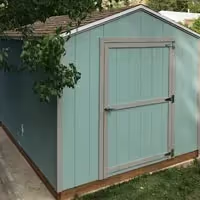 A 10 foot by 8 foot value apex under a patio cover