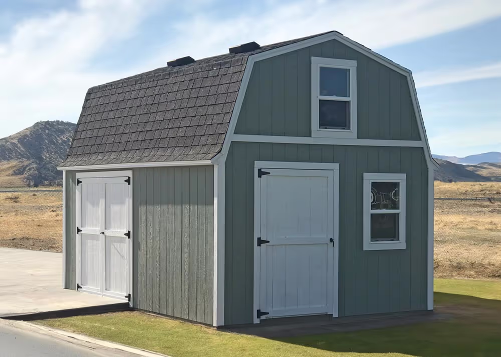 A 12' x 16 foot Standard Barn Shed with Roof flair and extra door and more...