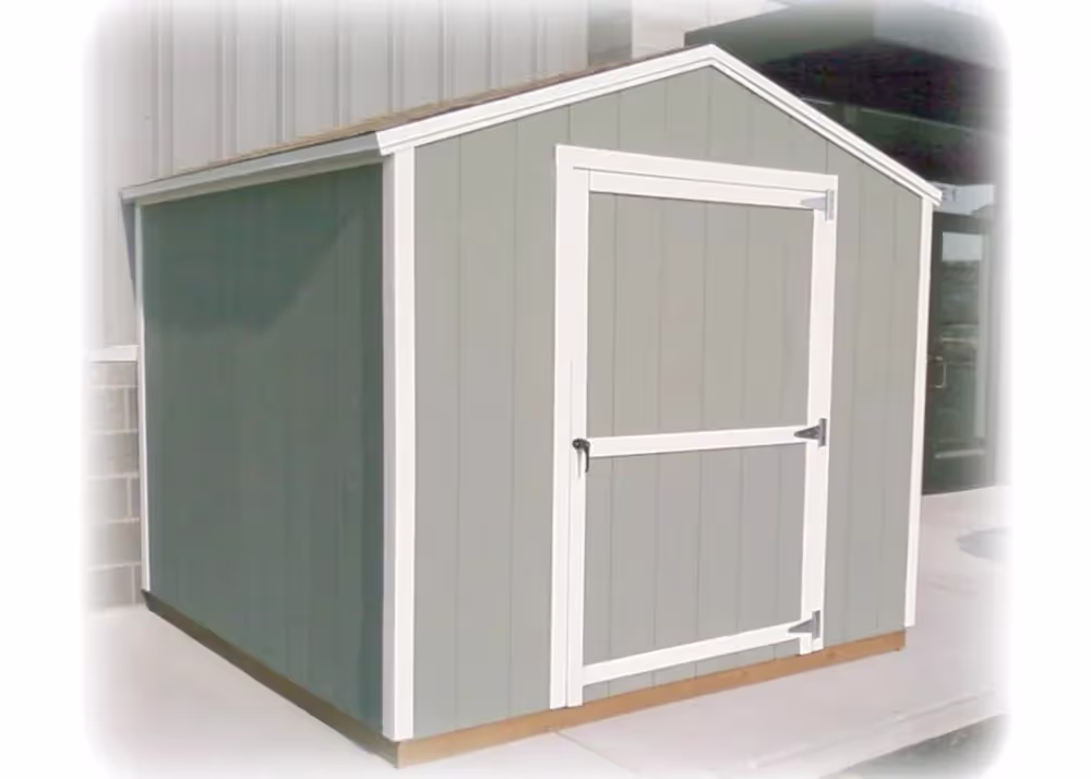 An 8 by 8 value apex shed