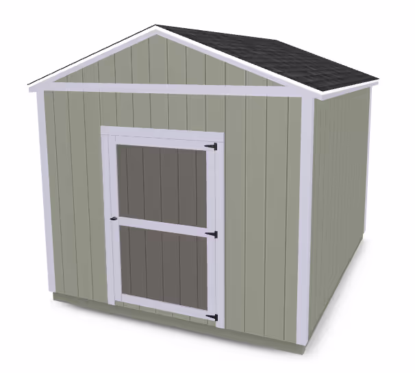 A rendering of our Tall Apex Shed with standard features