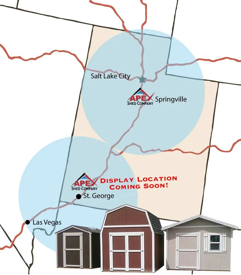 A map of our service areas in Utah