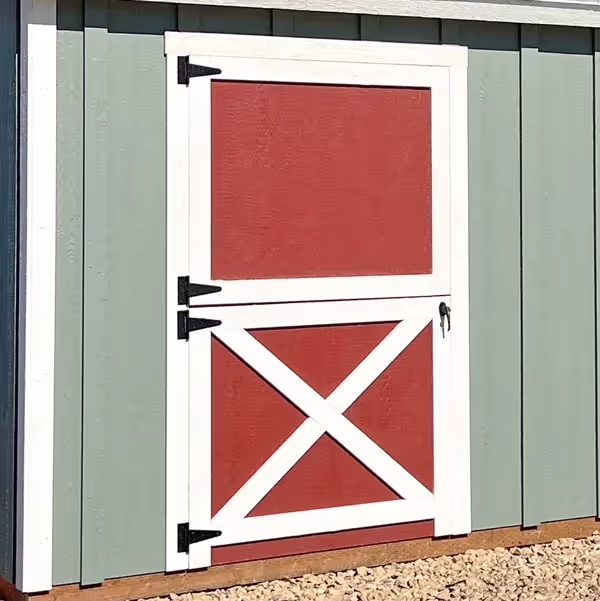 A 4' wide dutch door with custom trim