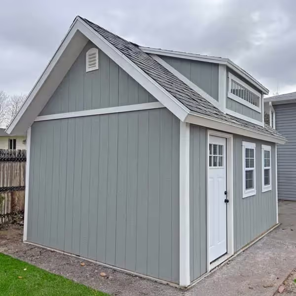  A Tall Apex shed with our upgraded 12:12 roof pitch and other options