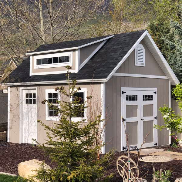 A Custom Tall Apex shed with our upgraded 10:12 roof pitch and other options