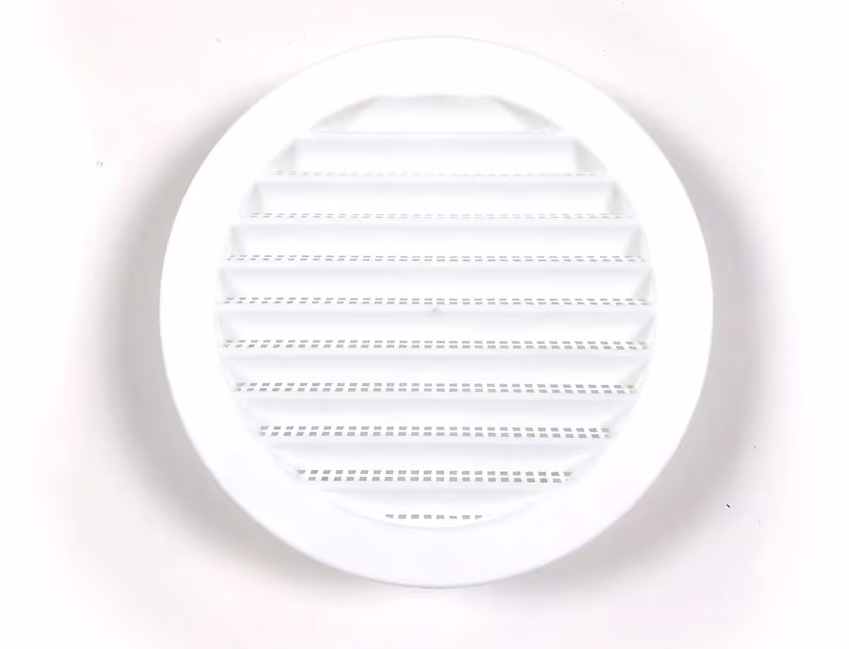 6-inch round vent designed for optimal airflow and ventilation in sheds and small structures.