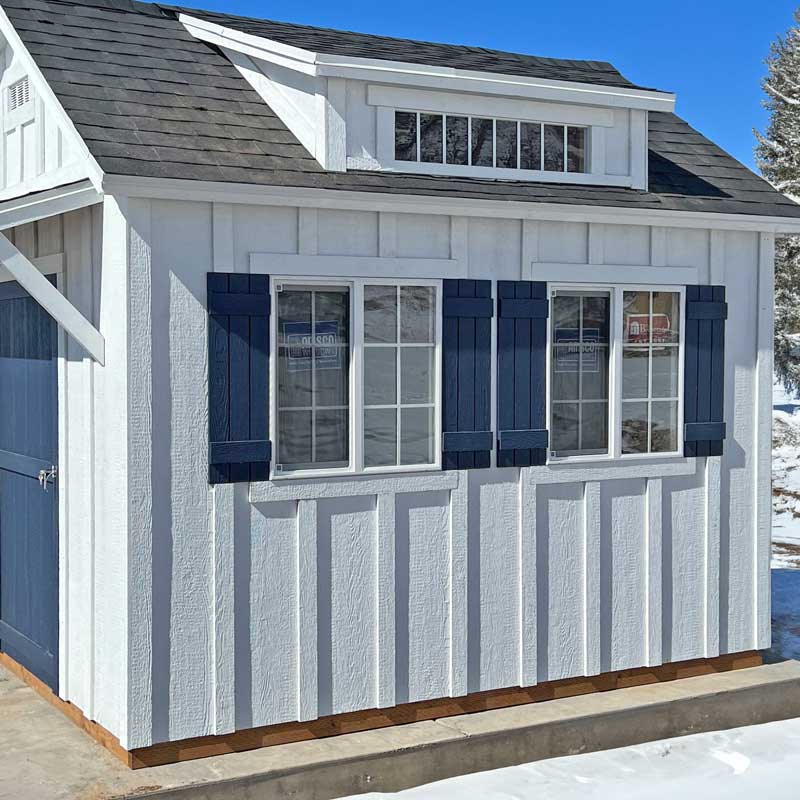 A Tall Apex Shed with our board and batten siding