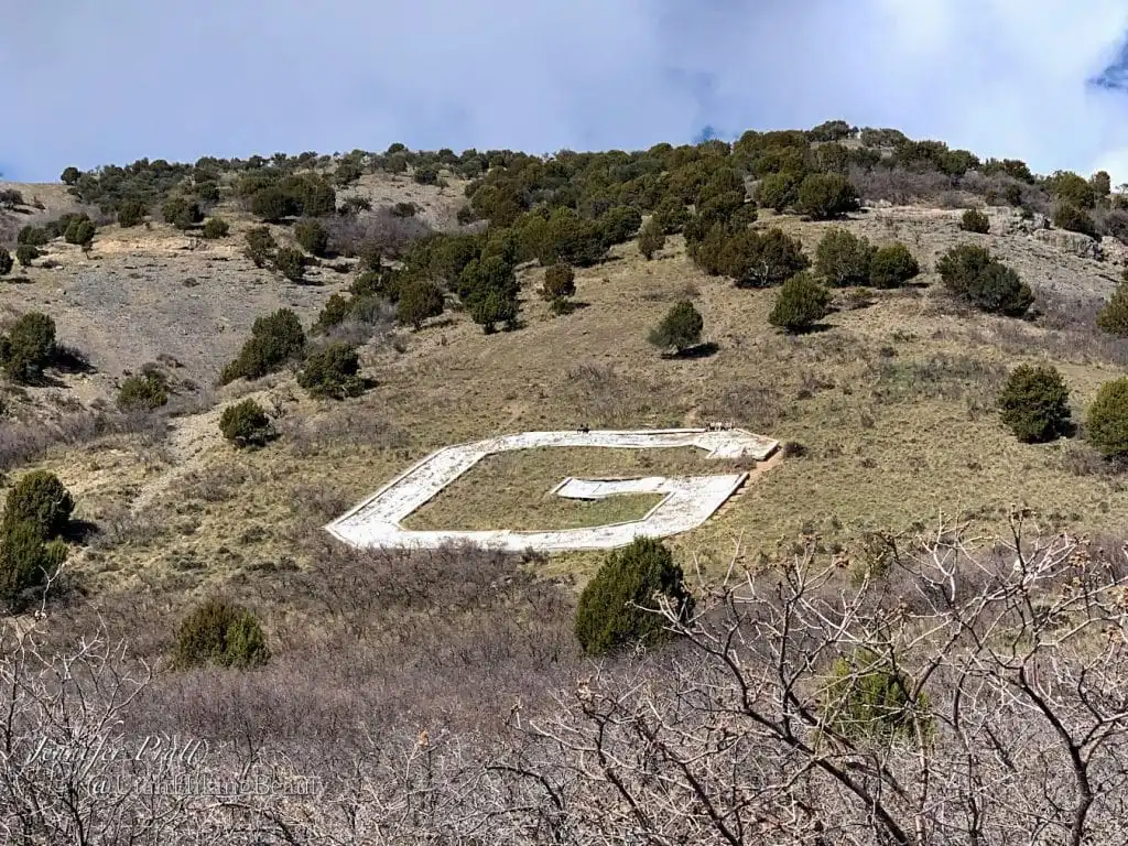 The G on the mountain for Pleasant Grove City, Utah