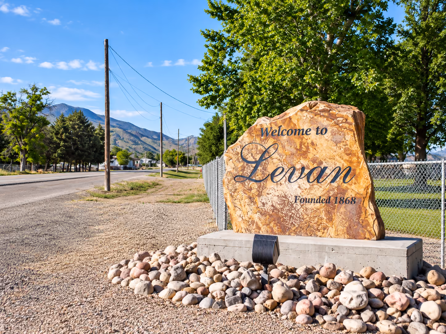 Welcome to Levan sign in Levan, Utah