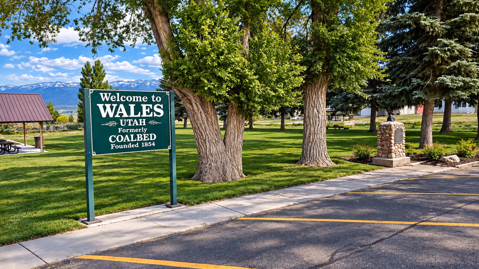 View of Wales, Utah in Sanpete County