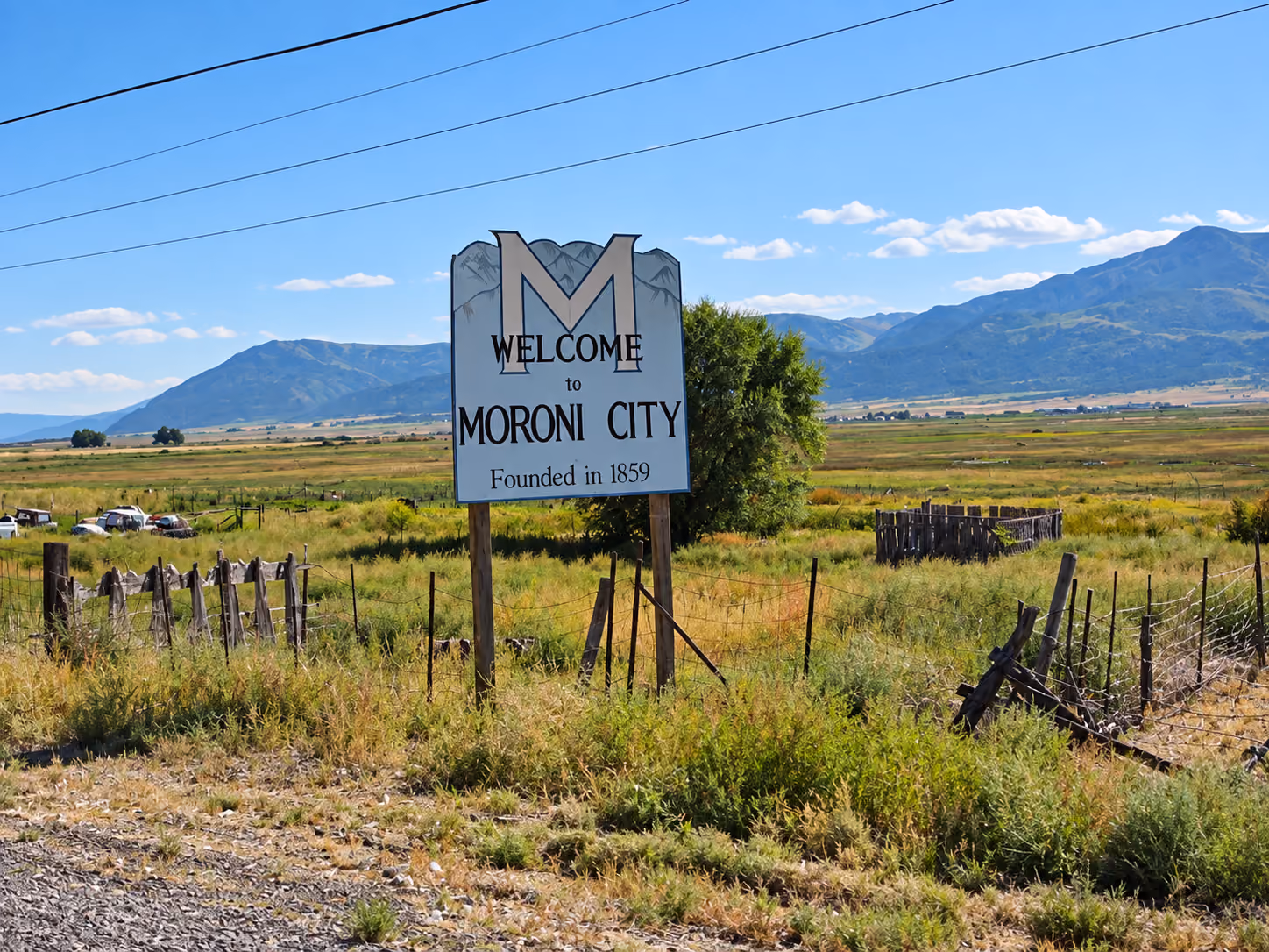 View of Moroni, Utah in Sanpete County