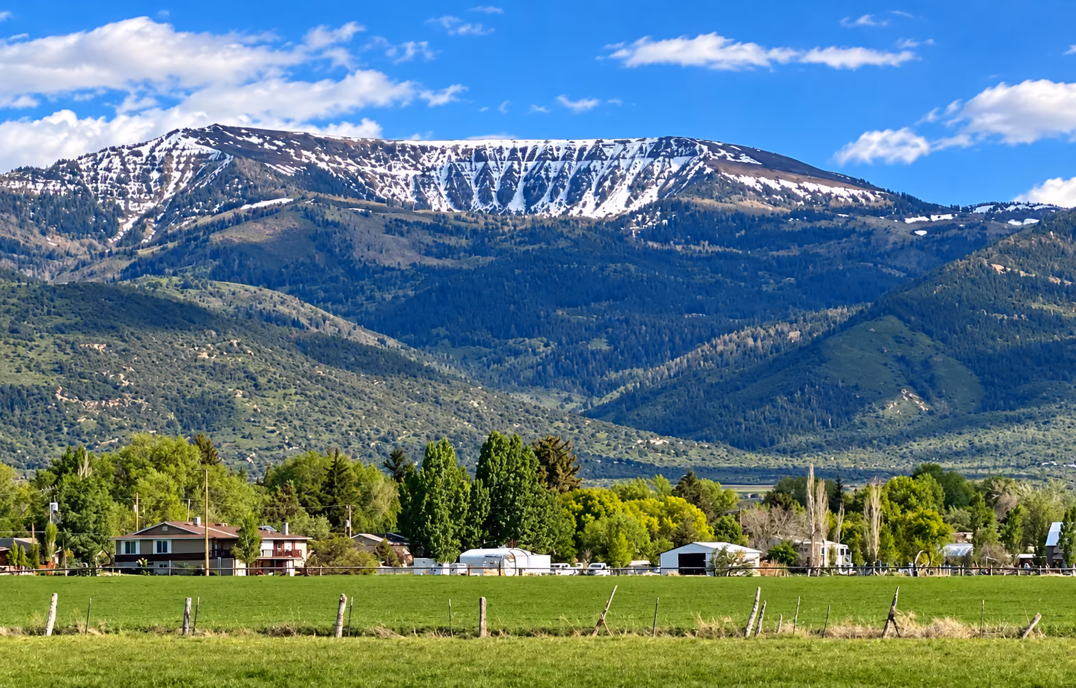 View of Spring City, Utah in Sanpete County