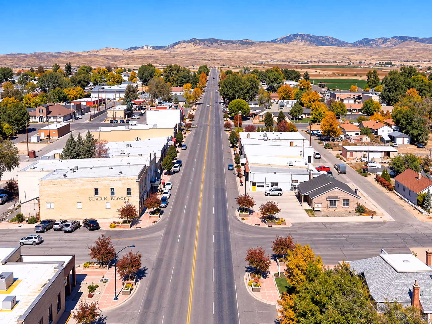 View of Gunnison, Utah in Sanpete County
