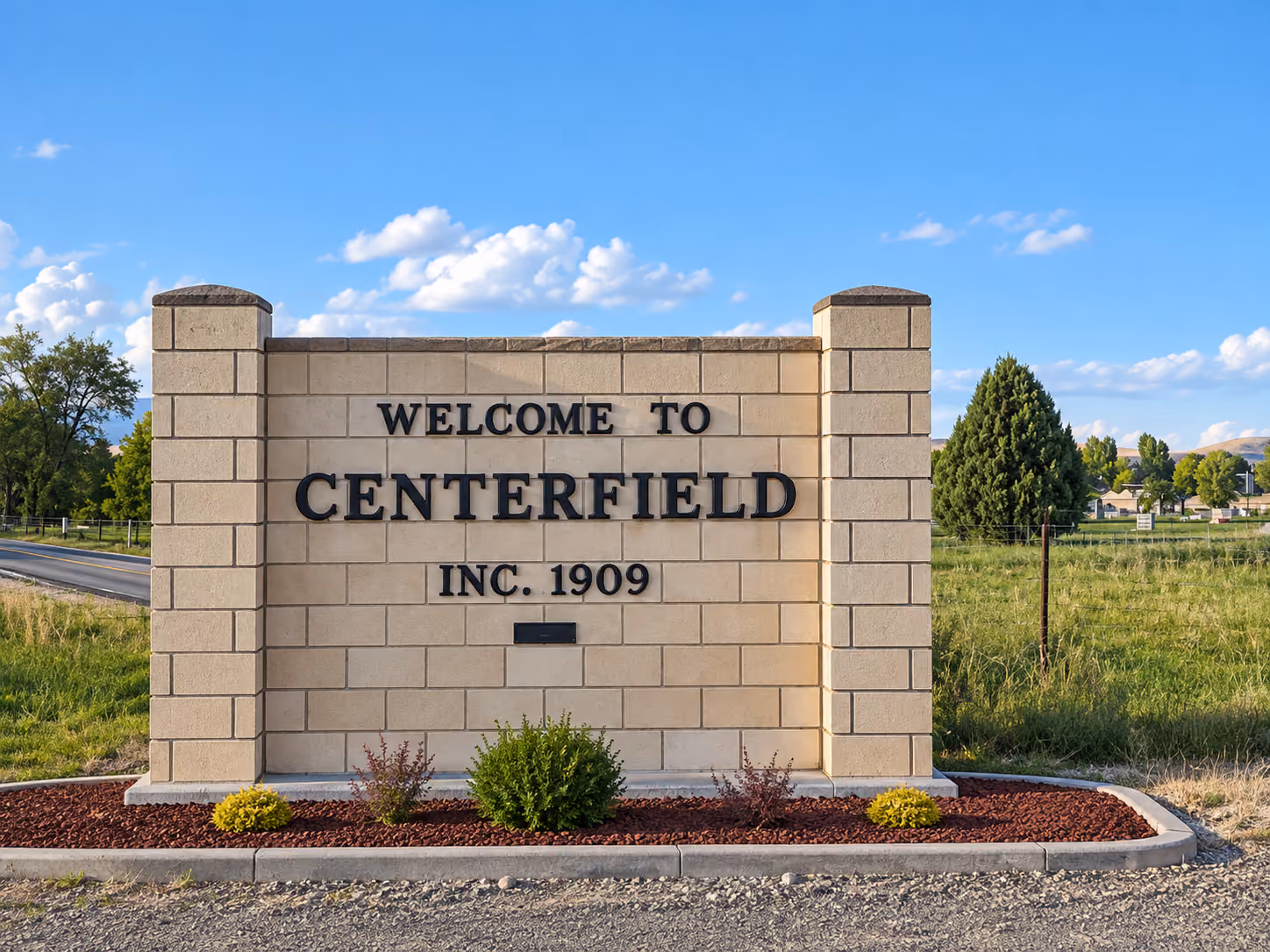 View of Centerfield, Utah in Sanpete County