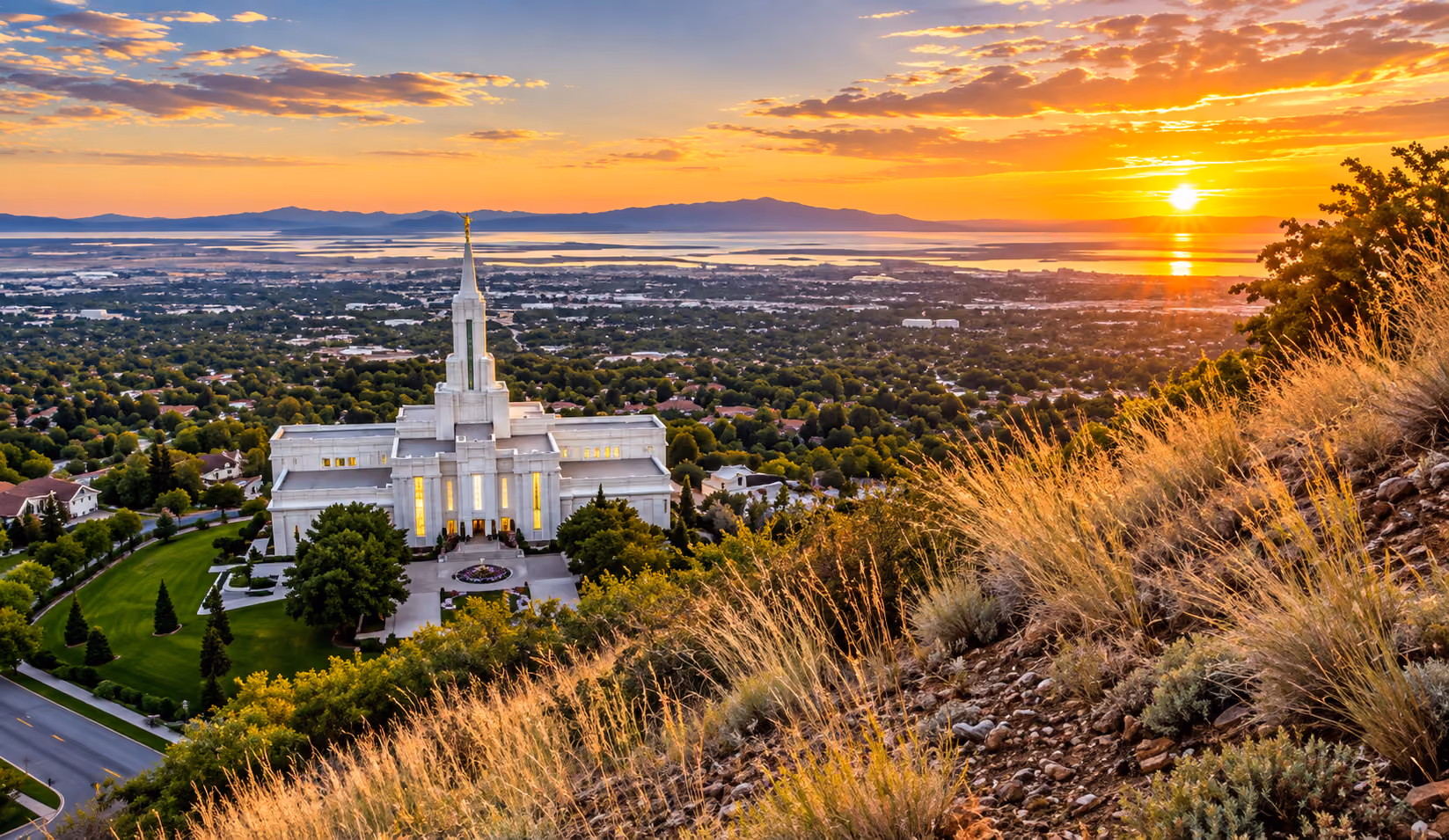 View of Bountiful, Utah in Davis County