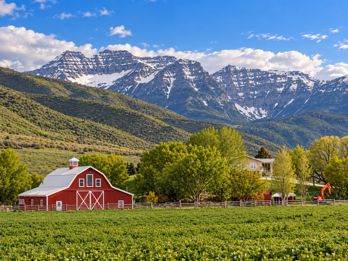 View of Wallsburg, Utah in Wasatch County