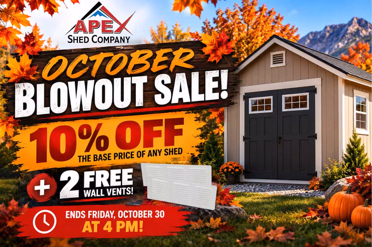 October Blowout Sales Promotion Bannerr