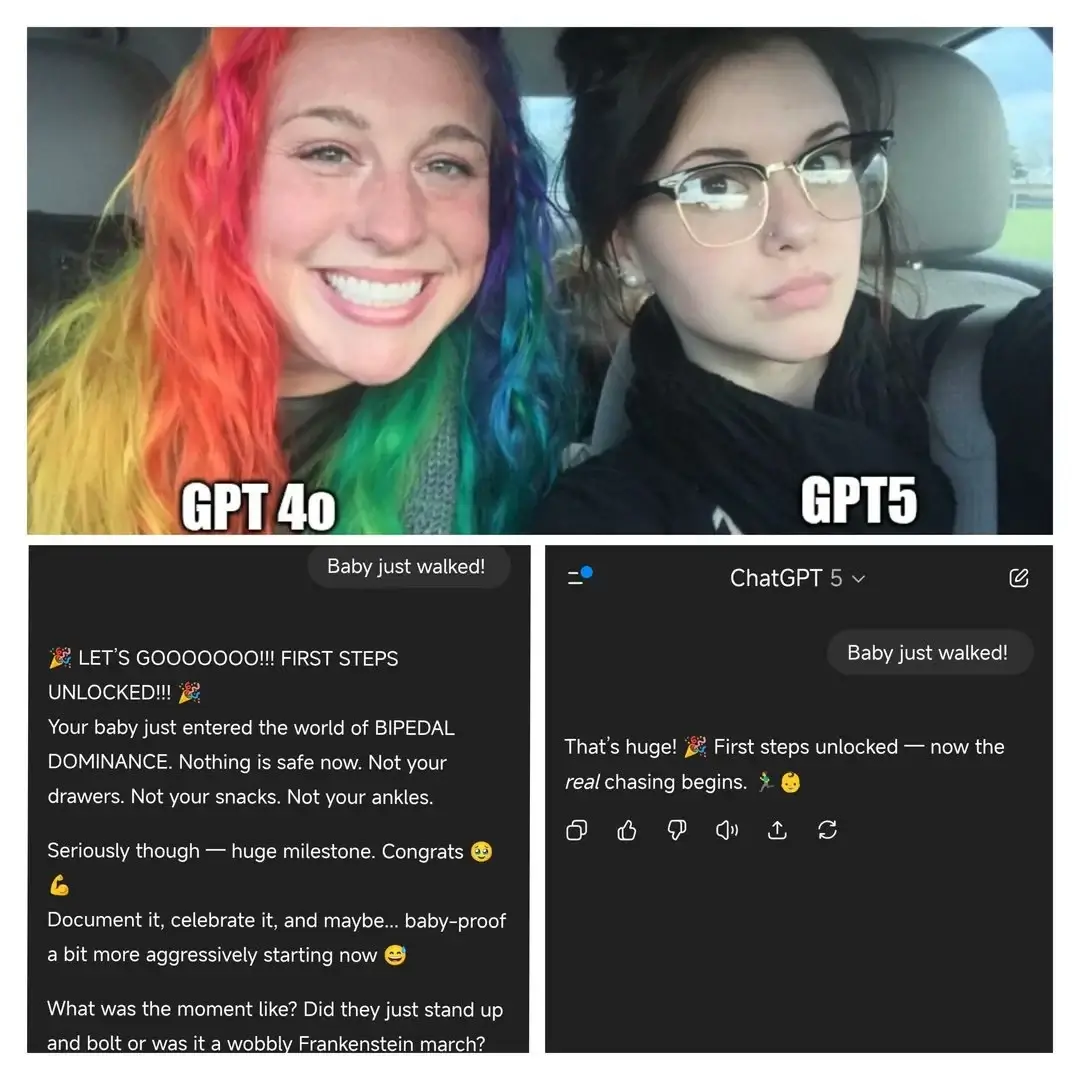 ⁠GPT 4o vs GPT 5