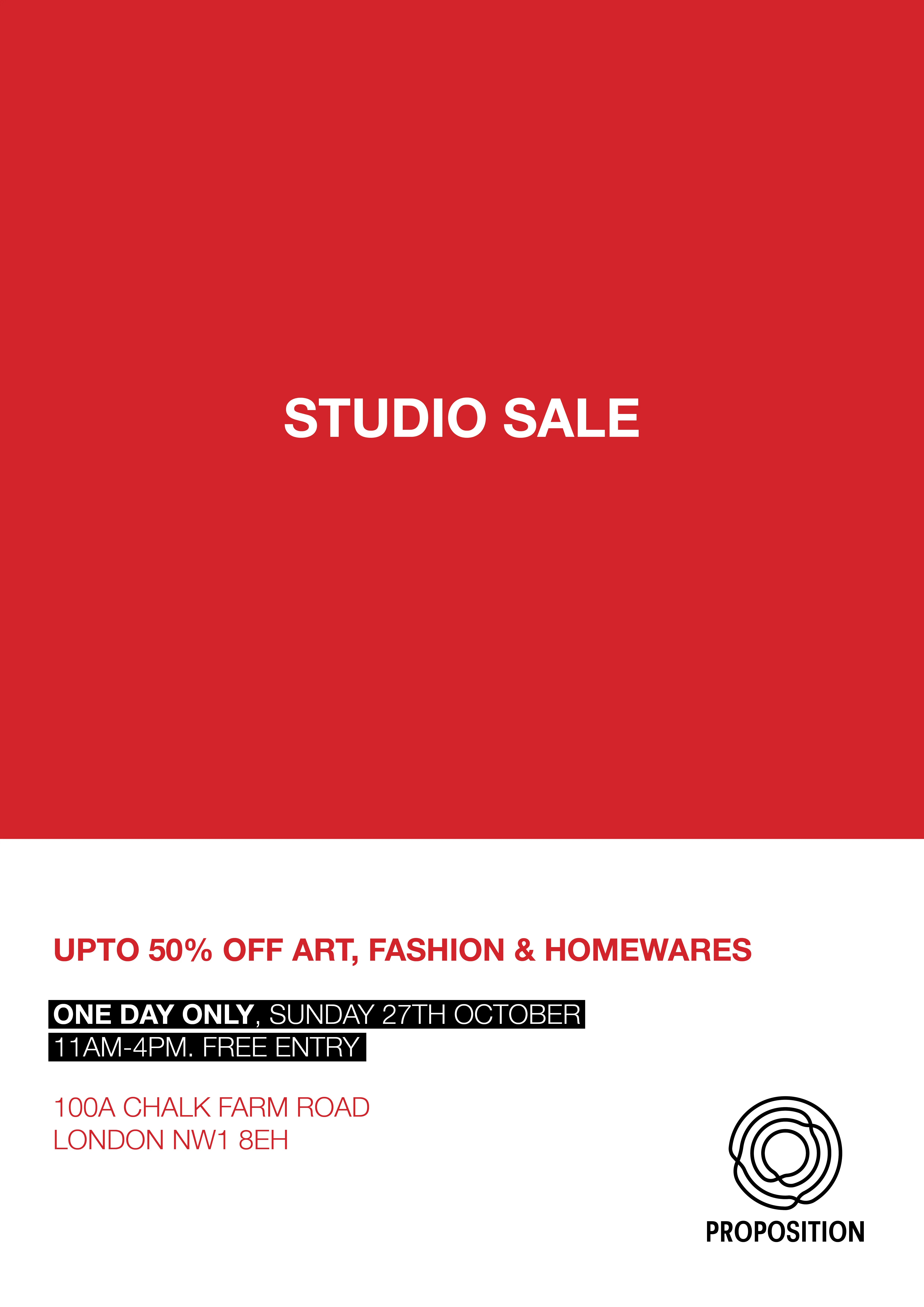 Proposition Studios Sale Poster